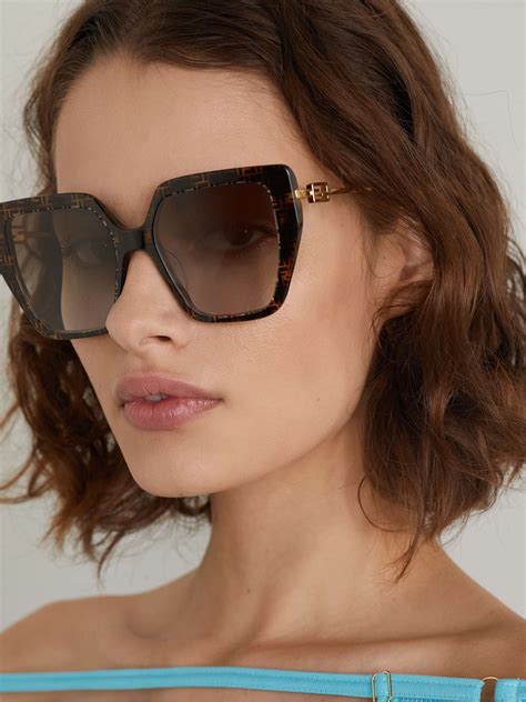 fendi eye top womens|Fendi women's oversized sunglasses.